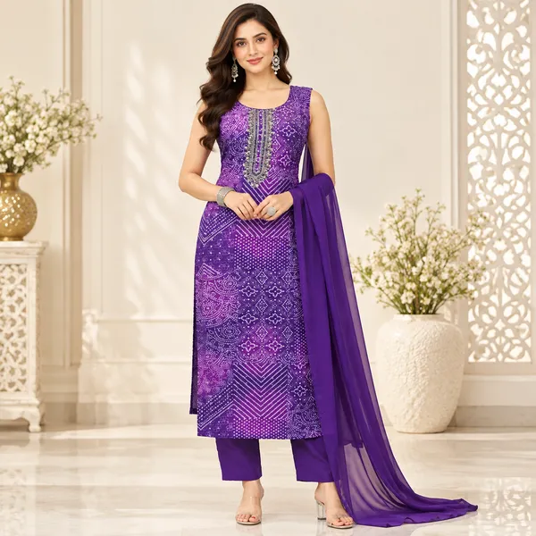 Traditional_Long_Suit_3_Piece_Banarsi_Silk_With_Zari_Work