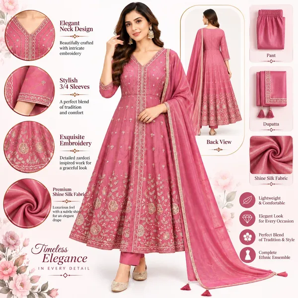 Anarkali_Suit_3_Piece_Shine_Silk_With_Moti_Work