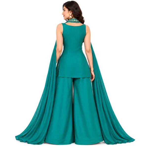 Indo_Dress_3_Piece_Chiffon_Silk_With_Moti_Work