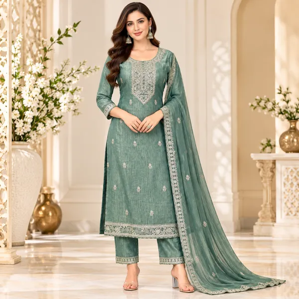 Traditional_Long_Suit_3_Piece_Salsa_Silk_With_Thread_Work
