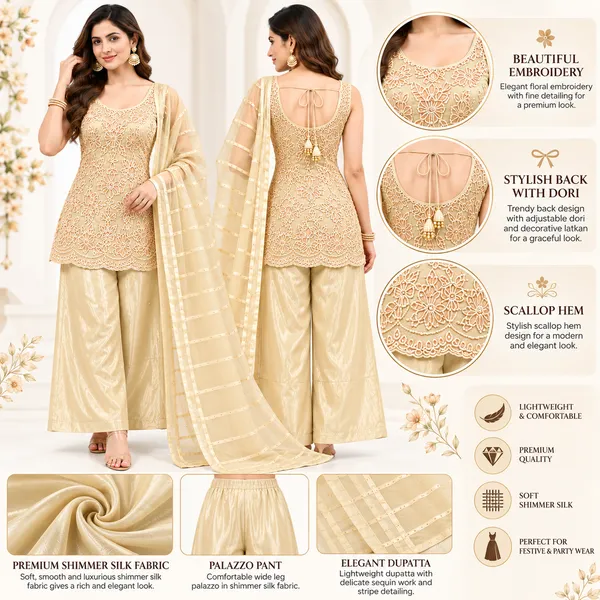Indo_Dress_3_Piece_Shimmer_Silk_Fabric_With_Stone_Work