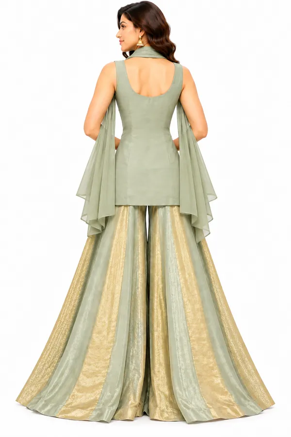 Indo_Dress_3_Piece_Organza_Silk_With_Thread_And_Stone_Work