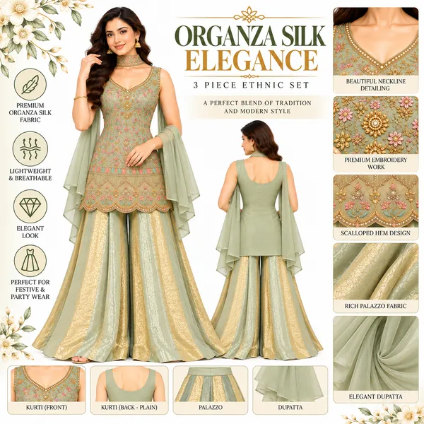 Indo_Dress_3_Piece_Organza_Silk_With_Thread_And_Stone_Work