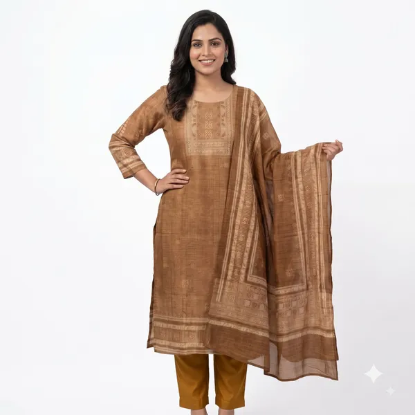Casual_Suit_3_Piece_Chanderi_Silk_With_Thread_Work