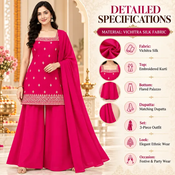 Indo_Dress_3_Piece_Vichitra_Silk_With_Thread_Work