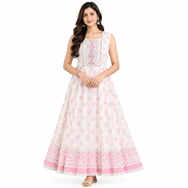 Long_Gown_1_Piece_Cotton_With_Printed_And_Mirror_Work