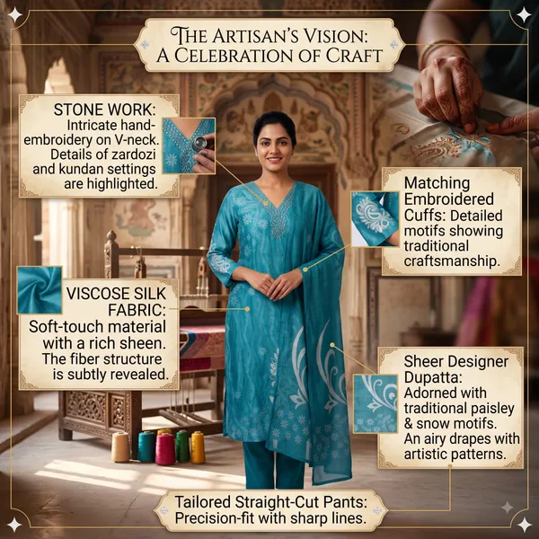 Casual_Suit_3_Piece_Viscose_Silk_With_Stone_Work