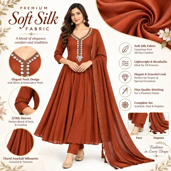 Anarkali_Suit_3_Piece_Soft_Silk_With_Mirror_Work