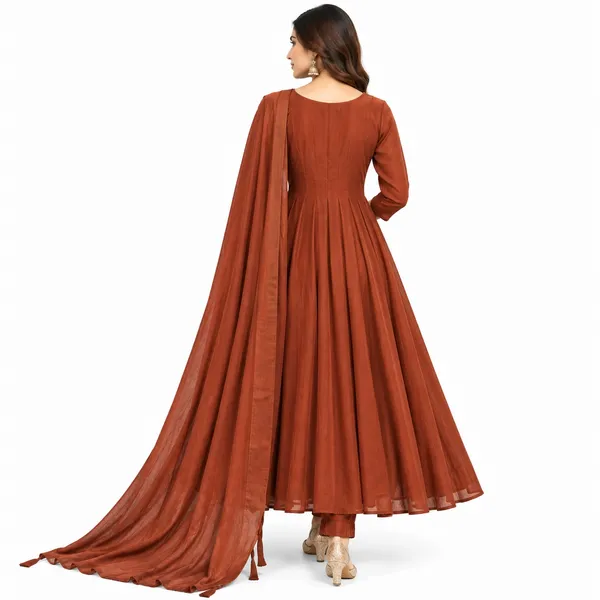 Anarkali_Suit_3_Piece_Soft_Silk_With_Mirror_Work