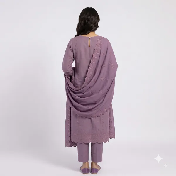Casual_Suit_3_Piece_Viscose_Silk_With_Thread_Work