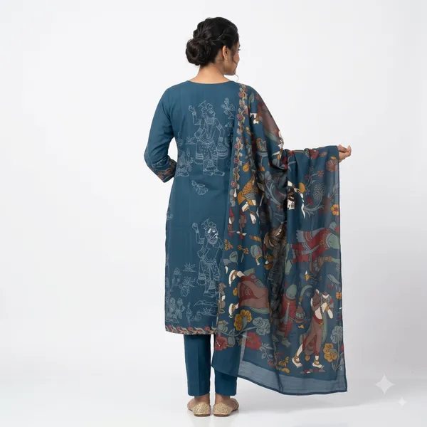 Casual_Suit_3_Piece_Viscose_Silk_With_Printed_Work