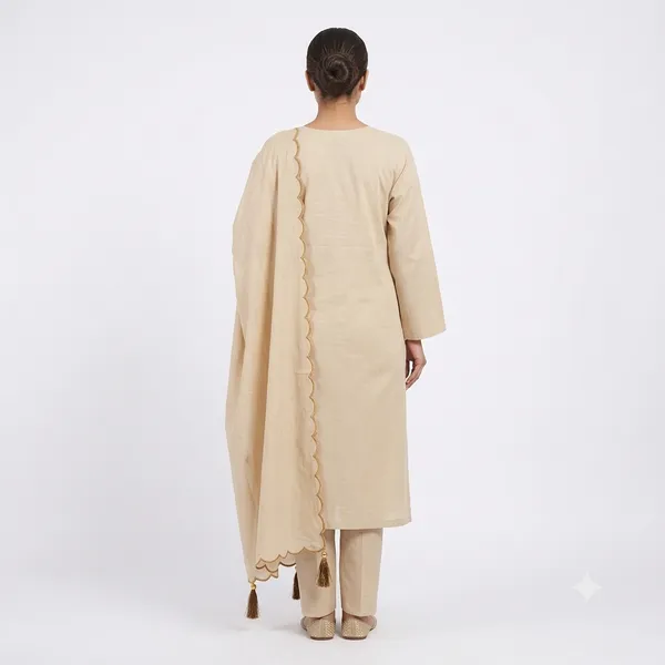 Casual_Suit_3_Piece_Viscose_Silk_With_Thread_Work
