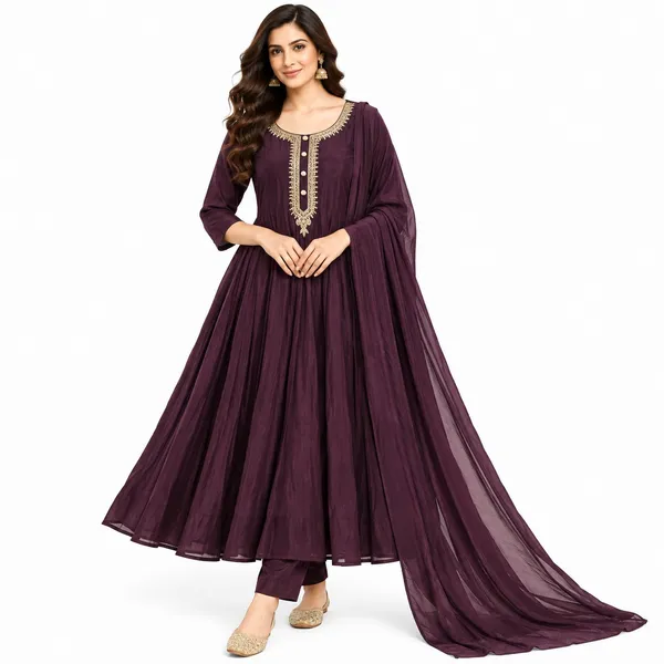 Anarkali_Suit_3_Piece_Viscose_Silk_With_Stone_Work