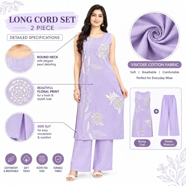 Long_Co-Ord_Set_2_Piece_Viscose_Cotton_With_Printed_Work