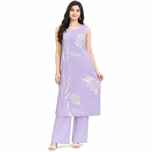 Long_Co-Ord_Set_2_Piece_Viscose_Cotton_With_Printed_Work