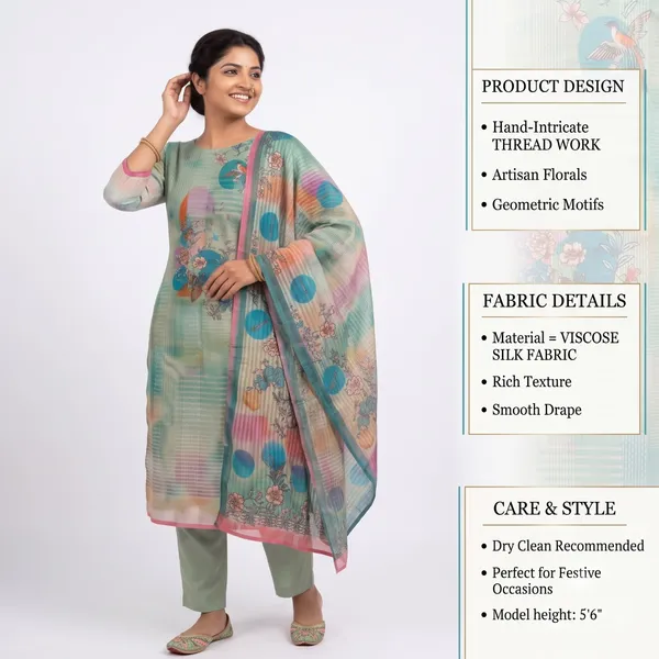 Casual_Suit_3_Piece_Chanderi_Cotton_With_Thread_Work
