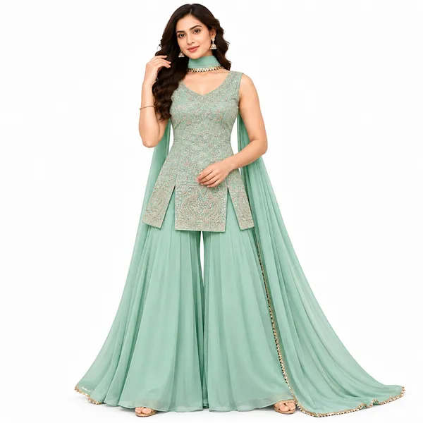 Indo_Dress_3_Piece_Georgette_With_Thread_Work