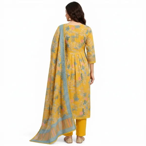 Casual_Suit_3_Piece_Cotton_With_Printed_Work