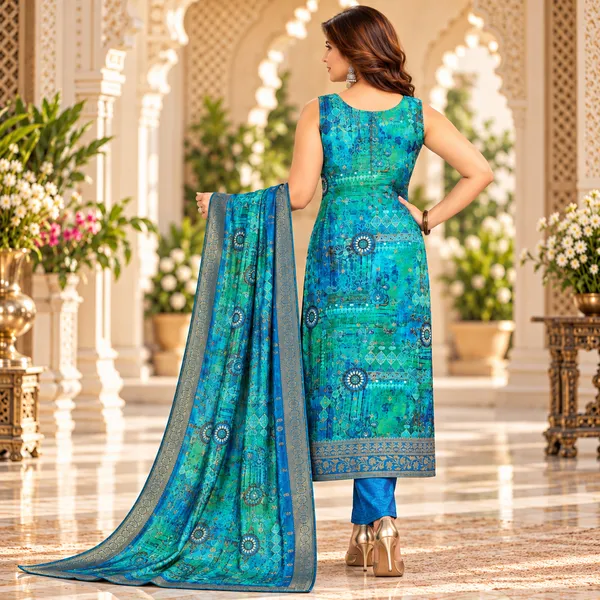 Traditional_Long_Suit_3_Piece_Banarsi_Silk_With_Zari_Work