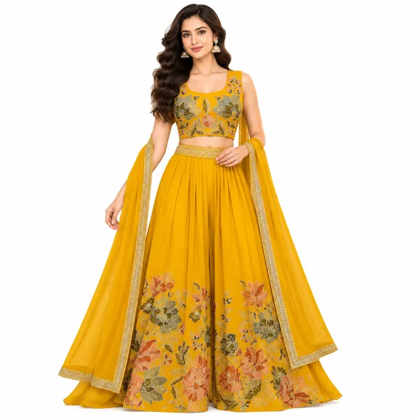Indo_Dress_3_Piece_Chiffon_Silk_With_Thread_Work