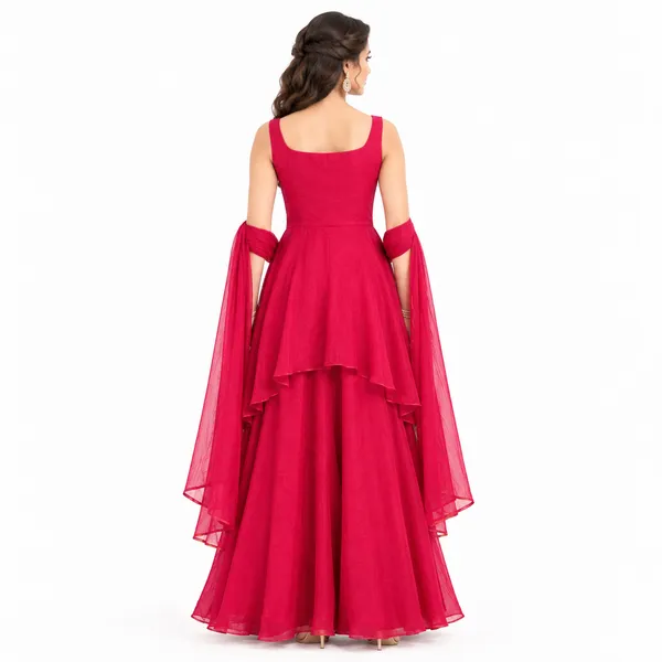 Indo_Dress_3_Piece_Tissue_Silk_With_Stone_Work