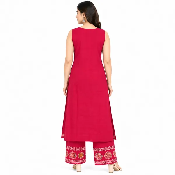 Long_Co-Ord_Set_2_Piece_Viscose_Cotton_With_Printed_Work