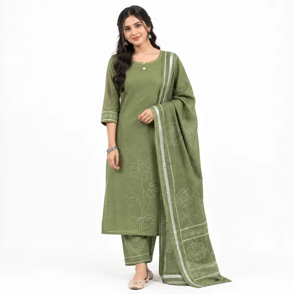 Casual_Suit_3_Piece_Cotton_Viscose_With_Kalamkari_Print