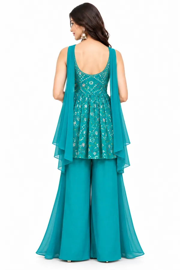 Indo_Dress_3_Piece_Chiffon_Silk_With_Stone_Work