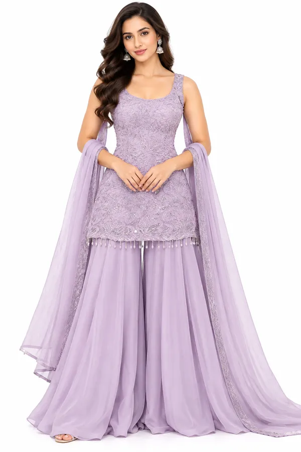 Indo_Dress_3_Piece_Chiffon_Silk_With_Stone_Work