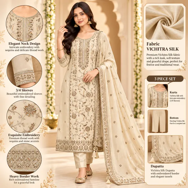 Traditional_Long_Suit_3_Piece_Vichitra_Silk_With_Thread_Work