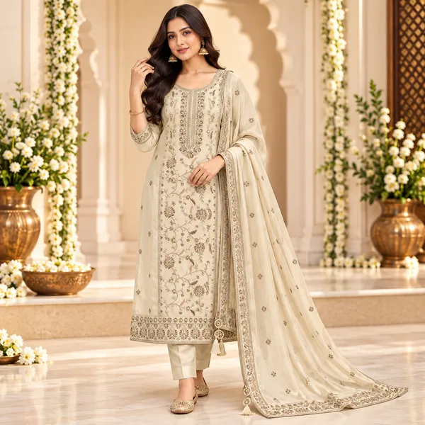 Traditional_Long_Suit_3_Piece_Vichitra_Silk_With_Thread_Work