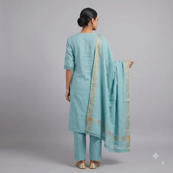 Casual_Suit_3_Piece_Viscose_Cotton_With_Thread_Work