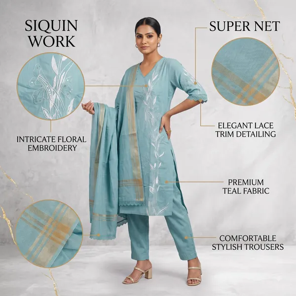 Casual_Suit_3_Piece_Viscose_Cotton_With_Thread_Work