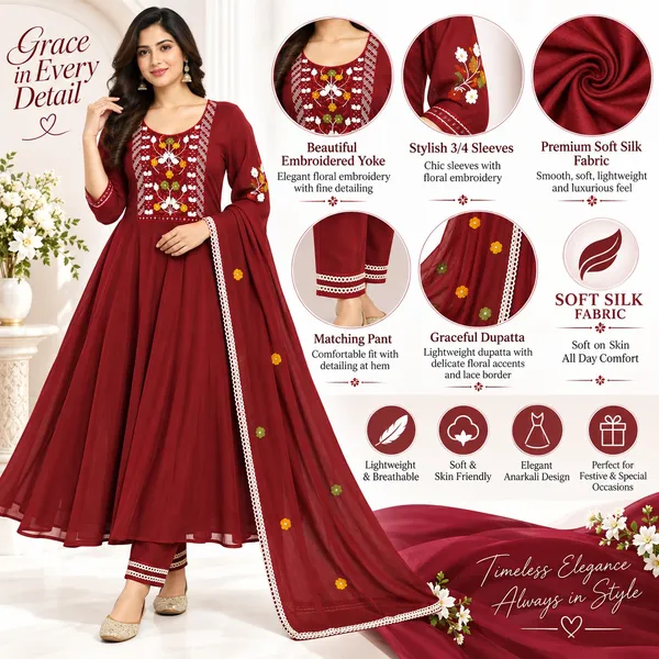 Anarkali_Suit_3_Piece_Soft_Silk_With_Moti_Work