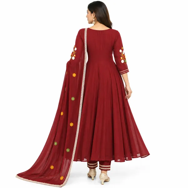 Anarkali_Suit_3_Piece_Soft_Silk_With_Moti_Work