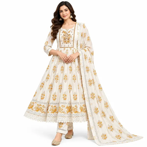 Anarkali_Suit_3_Piece_Cotton_With_Sequin_Work