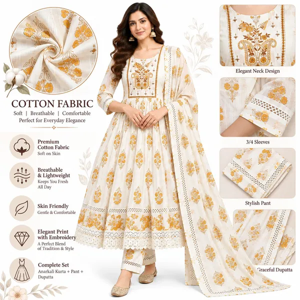 Anarkali_Suit_3_Piece_Cotton_With_Sequin_Work