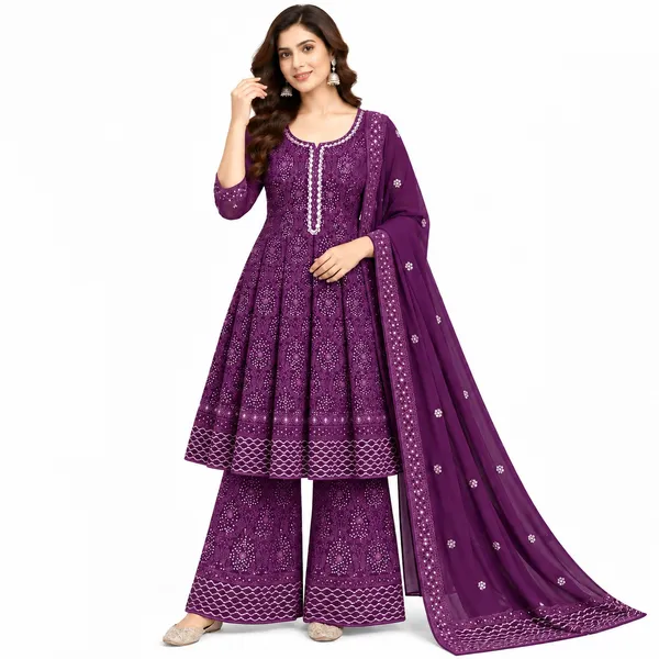 Anarkali_Suit_3_Piece_Georgette_With_Embroidery