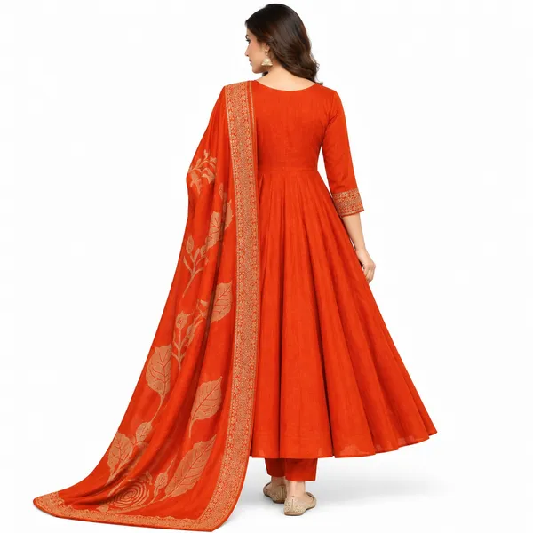 Anarkali_Suit_3_Piece_Vichitra_Silk_With_Thread_Work