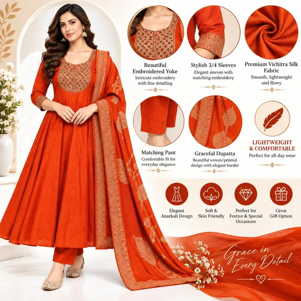 Anarkali_Suit_3_Piece_Vichitra_Silk_With_Thread_Work