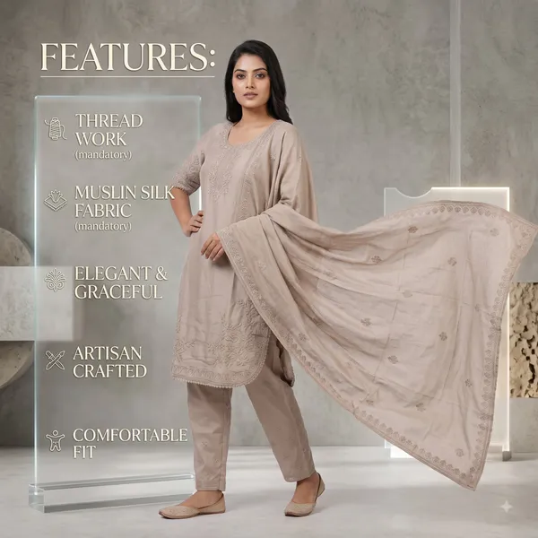 Casual_Suit_3_Piece_Muslin_Silk_With_Thread_Work