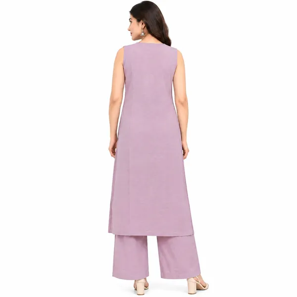 Long_Co-Ord_Set_2_Piece_Muslin_Silk_With_Thread_Work