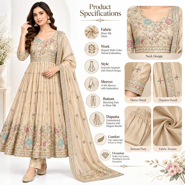 Anarkali_Suit_3_Piece_Shine_Silk_With_Moti_Work