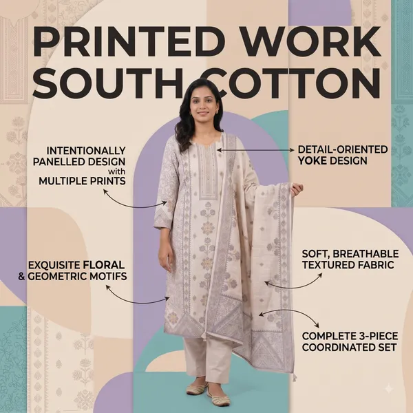 Casual_Suit_3_Piece_South_Cotton_With_Printed_Work