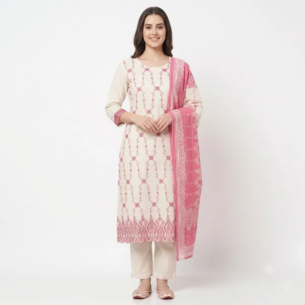 Casual_Suit_3_Piece_Soft_Cotton_With_Thread_Work