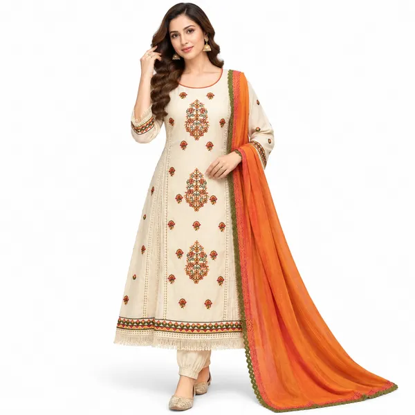 Anarkali_Suit_3_Piece_Cotton_With_Embroidery