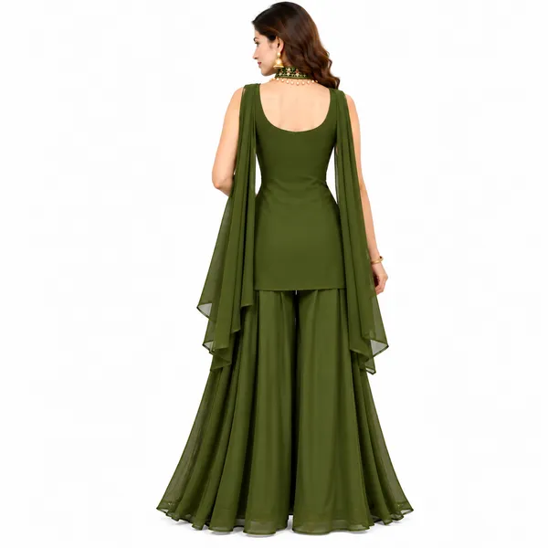 Indo_Dress_3_Piece_Chiffon_Silk_With_Thread_Work