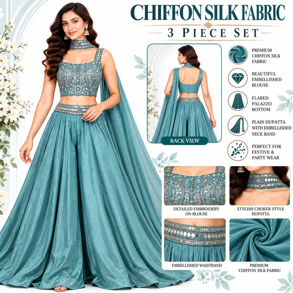 Indo_Dress_3_Piece_Chiffon_Silk_With_Stone_Work