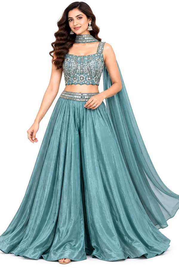Indo_Dress_3_Piece_Chiffon_Silk_With_Stone_Work