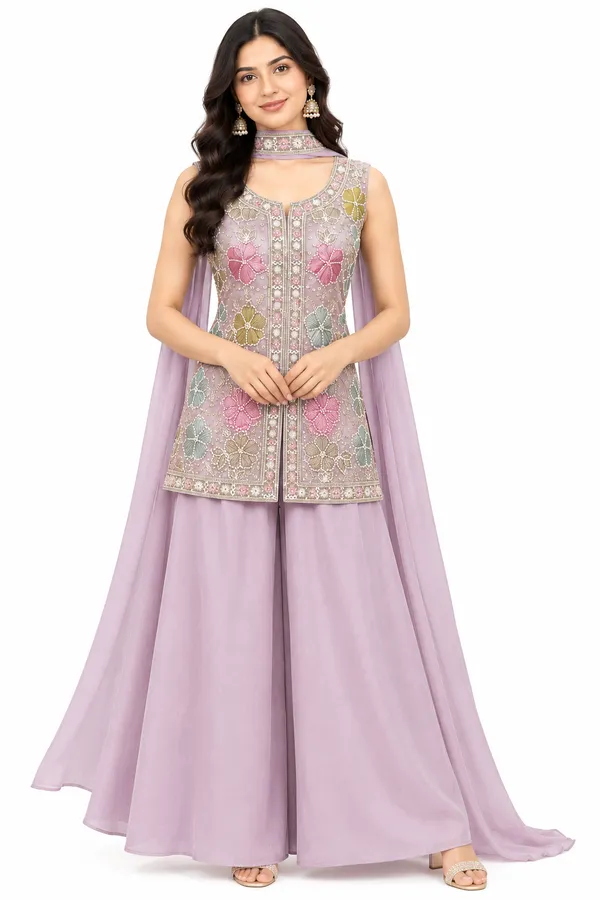 Indo_Dress_3_Piece_Chinon_Silk_With_Stone_Work